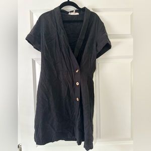 BCBG Black Button Dress